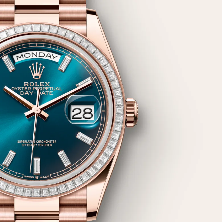 Rolex Day Date in 18 ct Everose gold, M128395TBR-0032 - Kee Hing Hung