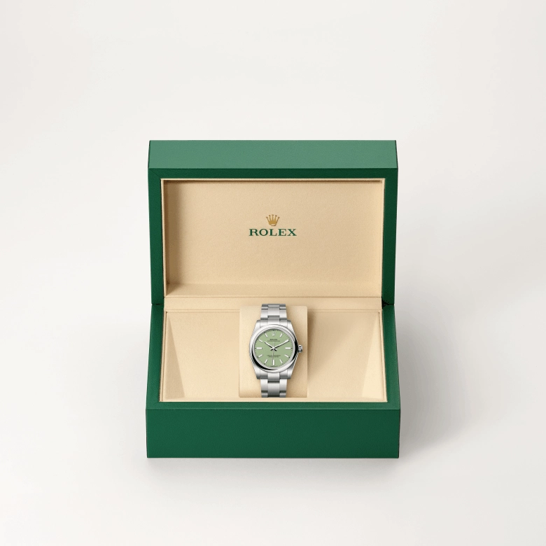 rolex oyster perpetual in oystersteel, m124200-0006- kee hing hung