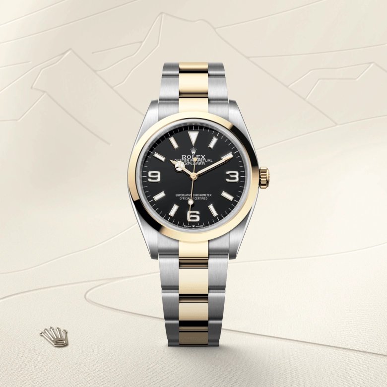 rolex explorer in yellow rolesor, m124273-0001 - kee hing hung