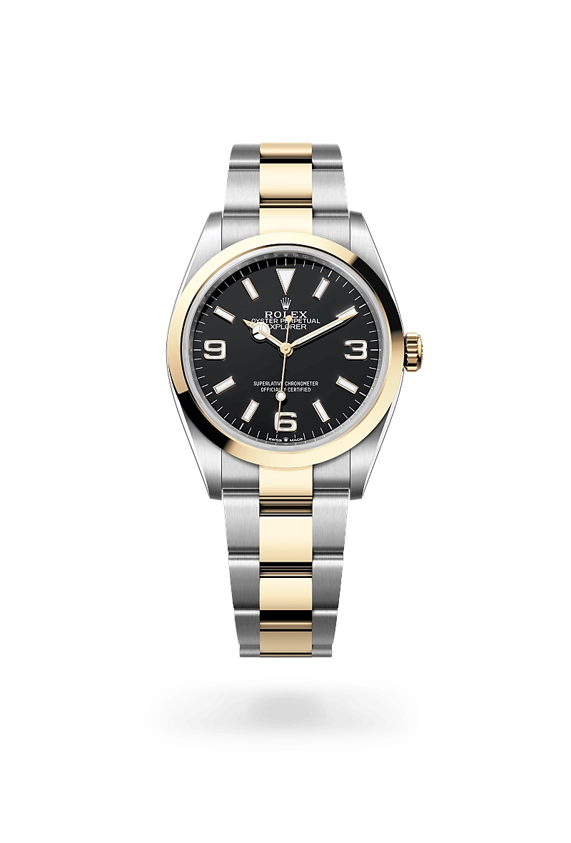 rolex explorer in yellow rolesor, m124273-0001 - kee hing hung rolex explorer in yellow rolesor, m124273-0001 - kee hing hung
