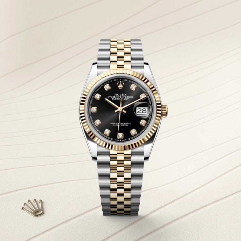 rolex datejust in yellow rolesor, m126233-0021- kee hing hung