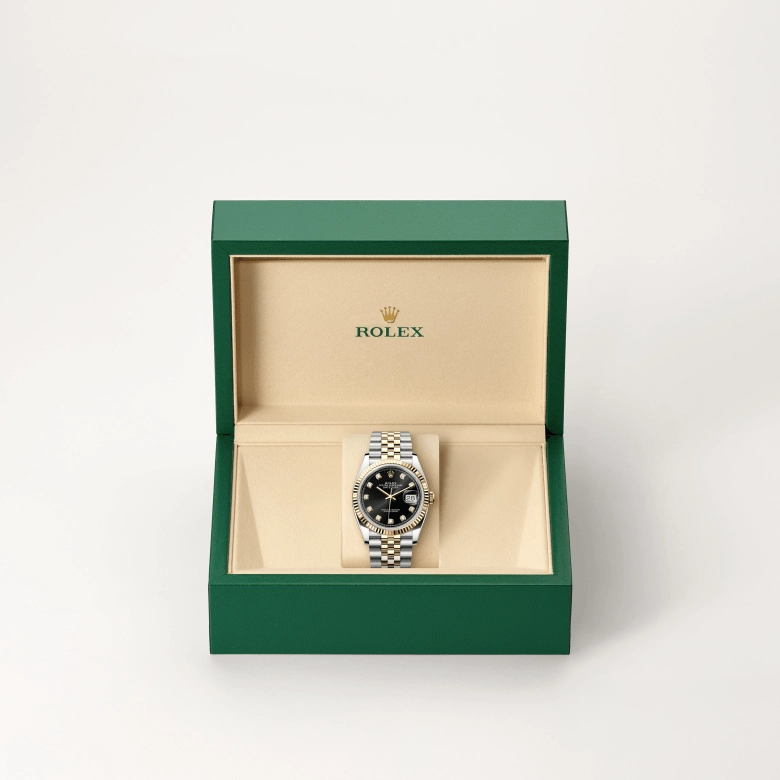 rolex datejust in yellow rolesor, m126233-0021- kee hing hung