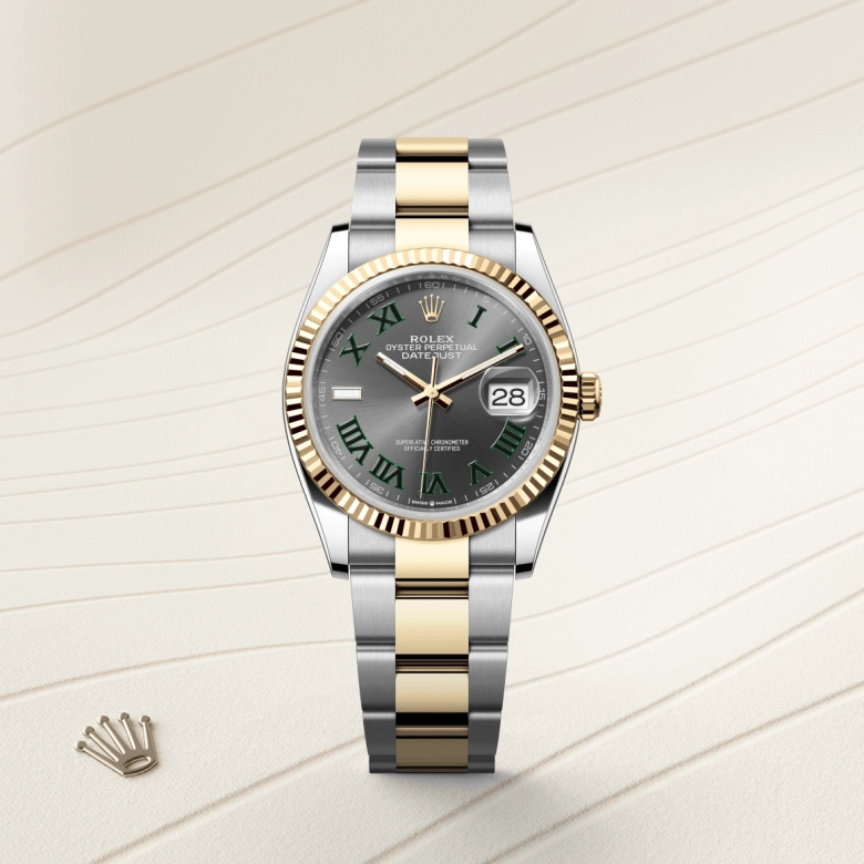 rolex datejust in yellow rolesor, m126233-0036- kee hing hung