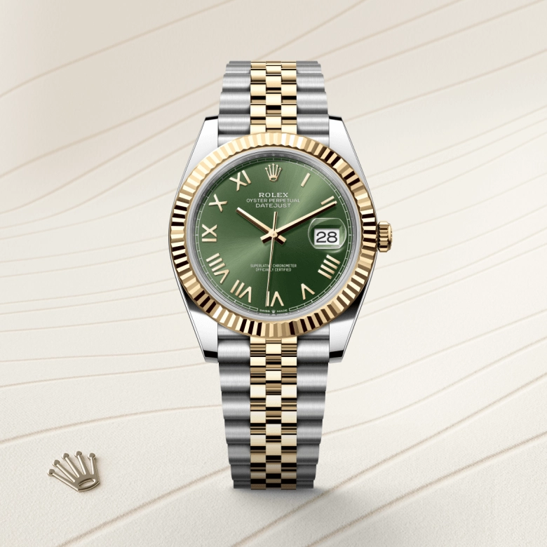 rolex datejust in yellow rolesor, m126333-0024- kee hing hung