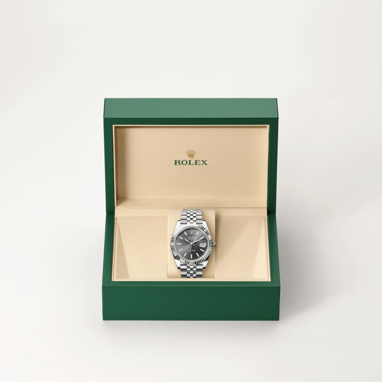 rolex datejust in white rolesor, m126334-0014 - kee hing hung