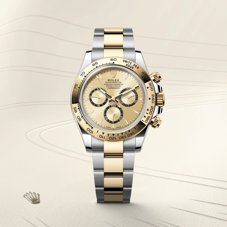 rolex cosmograph daytona in yellow rolesor, m126503-0004- kee hing hung