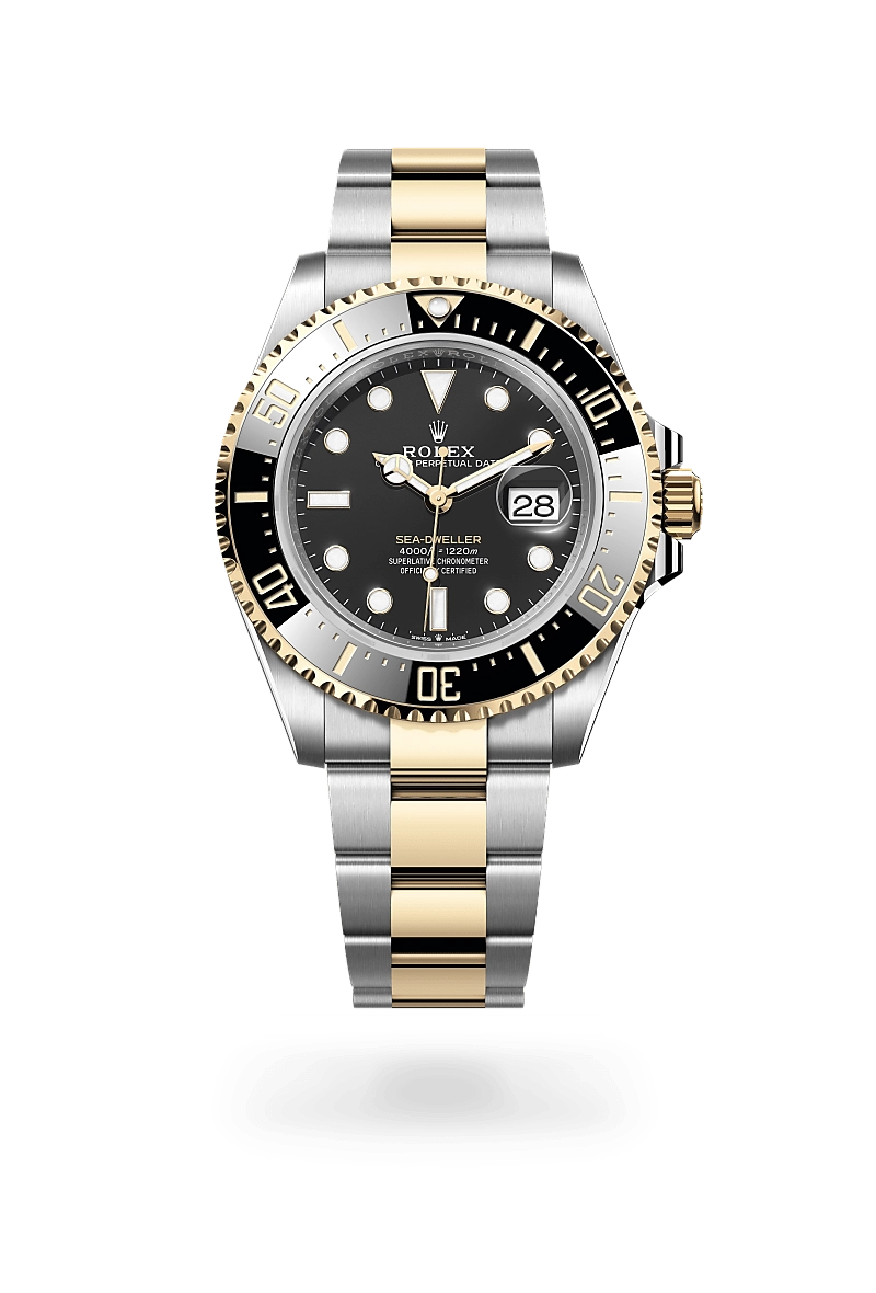 rolex sea-dweller in yellow rolesor, m126603-0001 - kee hing hung