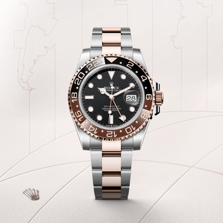 rolex gmt-master ii in everose rolesor, m126711chnr-0002 - kee hing hung
