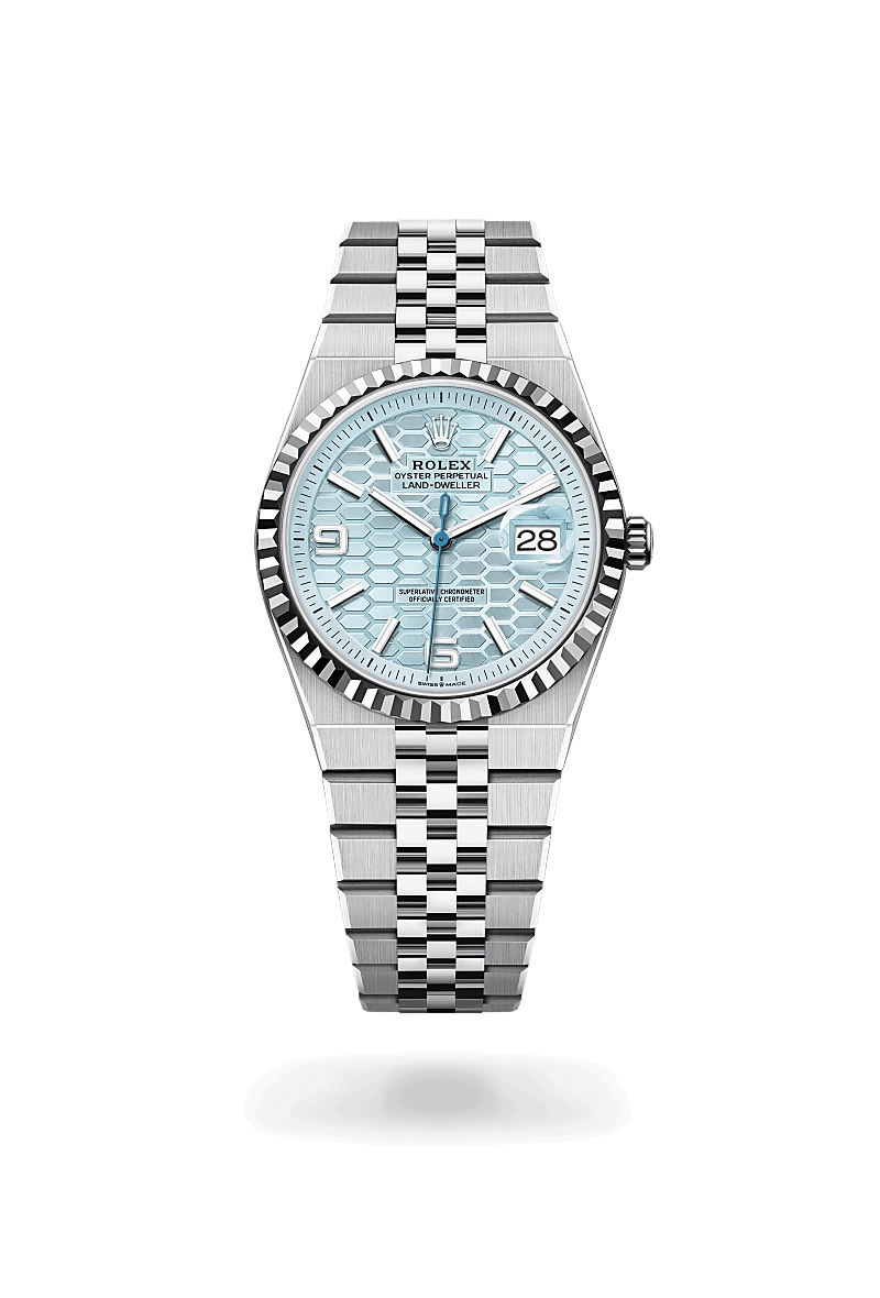 rolex land-dweller in platinum, m127236-0001- kee hing hung rolex land-dweller in platinum, m127236-0001- kee hing hung