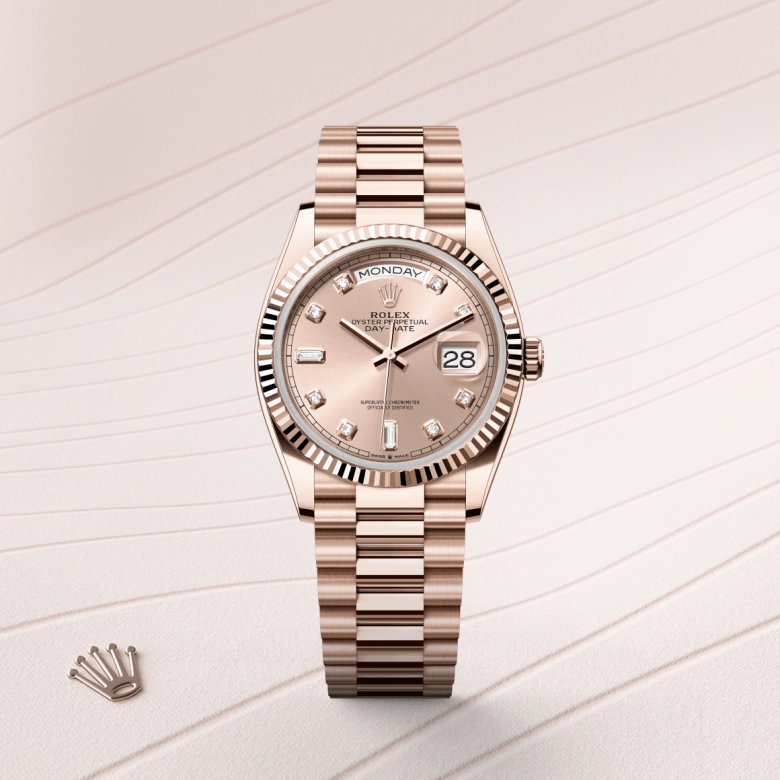 rolex day-date in everose gold, m128235-0009 - kee hing hung