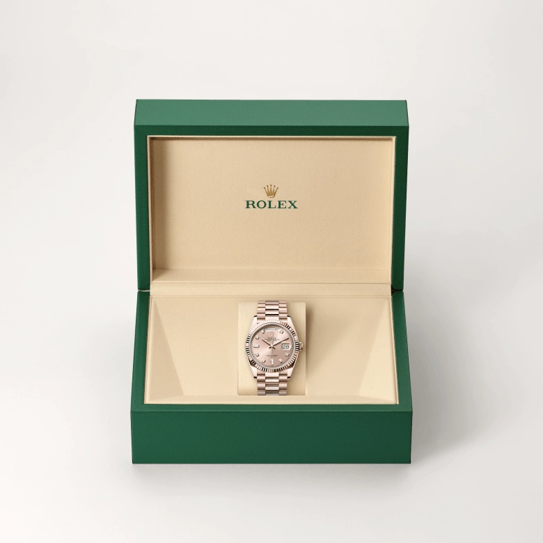 rolex day-date in everose gold, m128235-0009 - kee hing hung