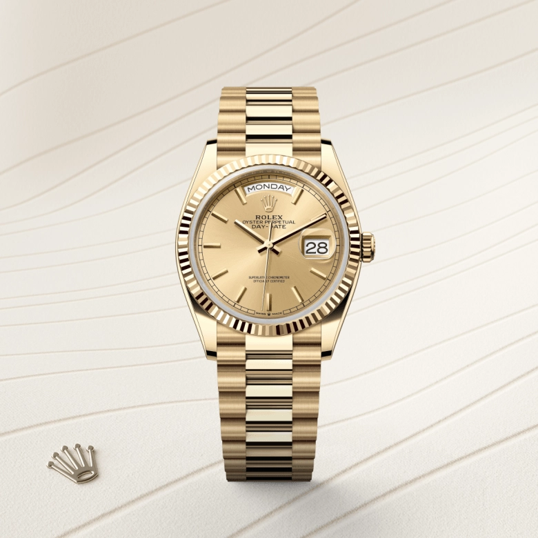 rolex day-date in yellow gold, m128238-0045 - kee hing hung