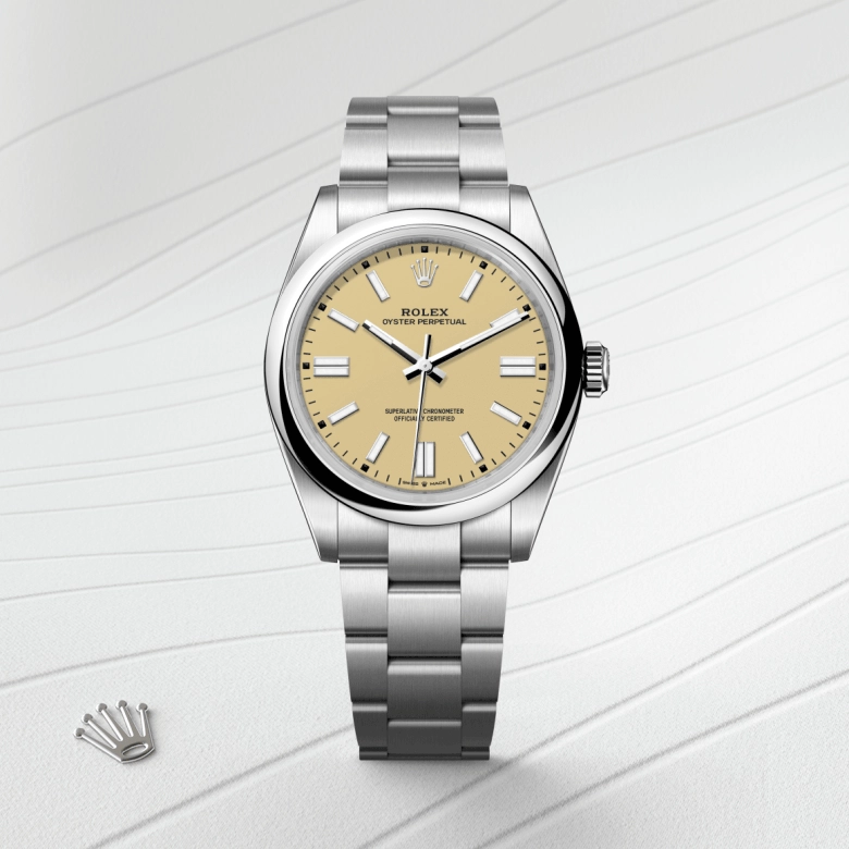 rolex oyster perpetual in oystersteel, m134300-0007- kee hing hung