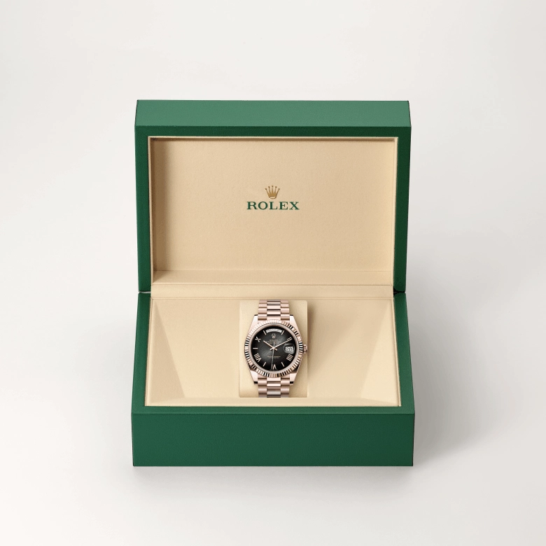 rolex day-date in everose gold, m228235-0055 - kee hing hung
