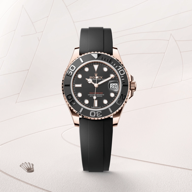 rolex yacht-master in everose gold, m268655-0017- kee hing hung