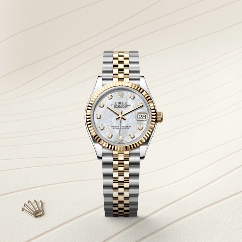 rolex datejust in yellow rolesor, m278273-0028- kee hing hung