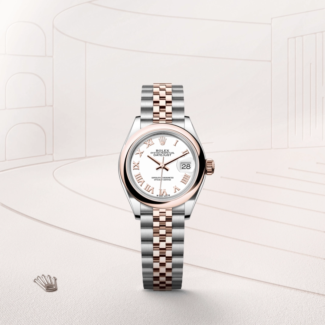 rolex lady-datejust in everose rolesor, m279161-0021- kee hing hung