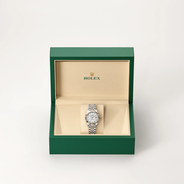 rolex lady-datejust in everose rolesor, m279171-0013- kee hing hung