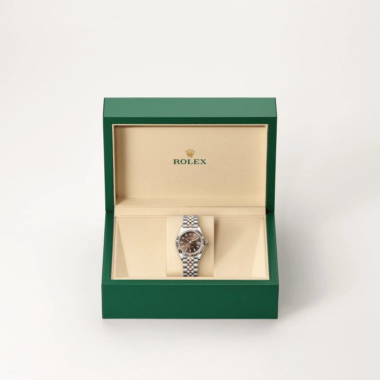 rolex lady-datejust in everose rolesor, m279171-0017- kee hing hung