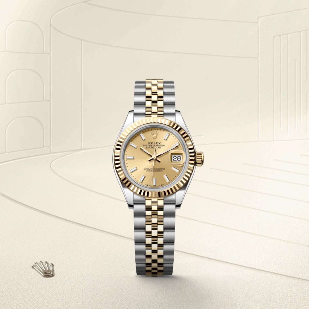 rolex lady-datejust in yellow rolesor, m279173-0001- kee hing hung