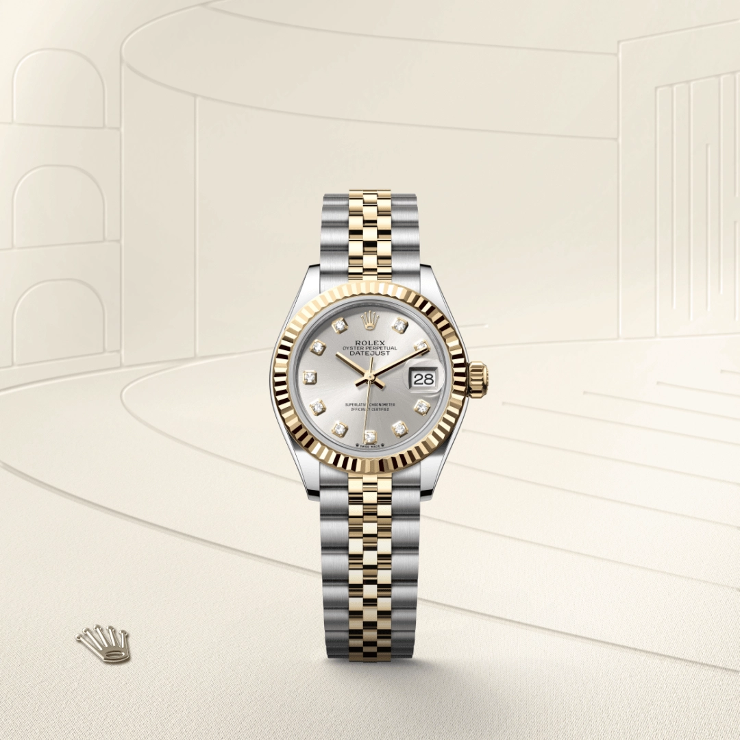rolex lady-datejust in yellow rolesor, m279173-0007 - kee hing hung
