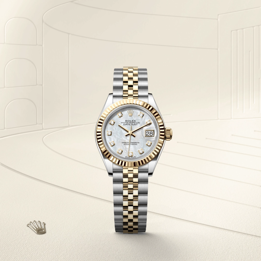 rolex lady-datejust in yellow rolesor, m279173-0013- kee hing hung