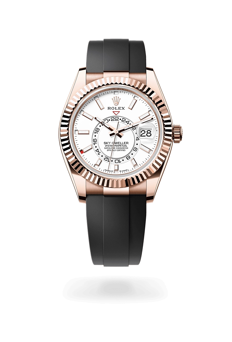 rolex sky-dweller in everose gold, m336235-0003- kee hing hung rolex sky-dweller in everose gold, m336235-0003- kee hing hung