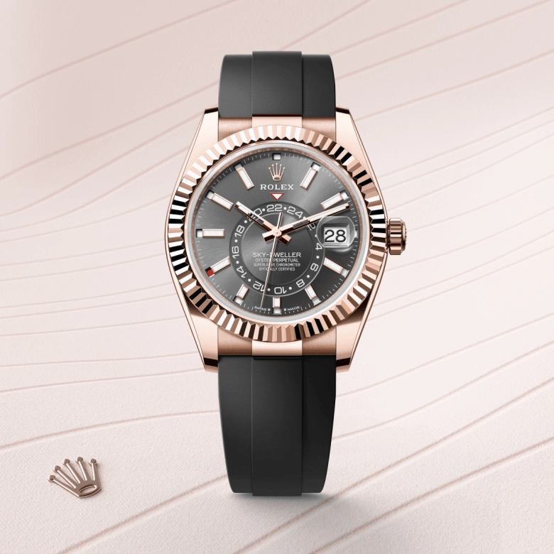 rolex sky-dweller in everose gold, m336235-0004- kee hing hung
