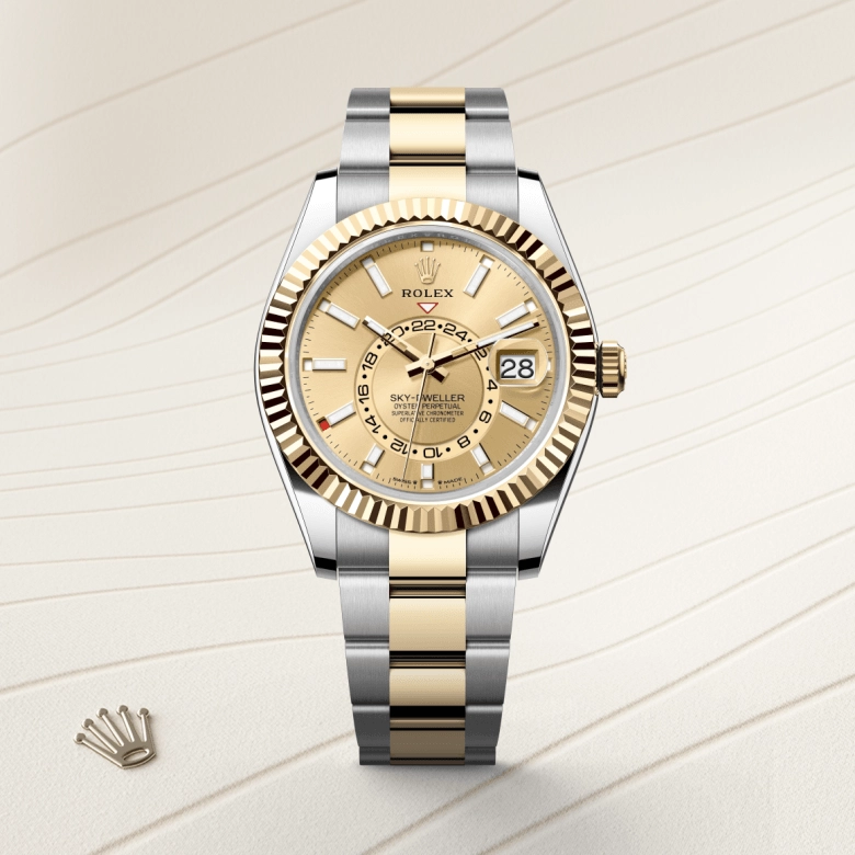 rolex sky-dweller in yellow rolesor, m336933-0001 - kee hing hung
