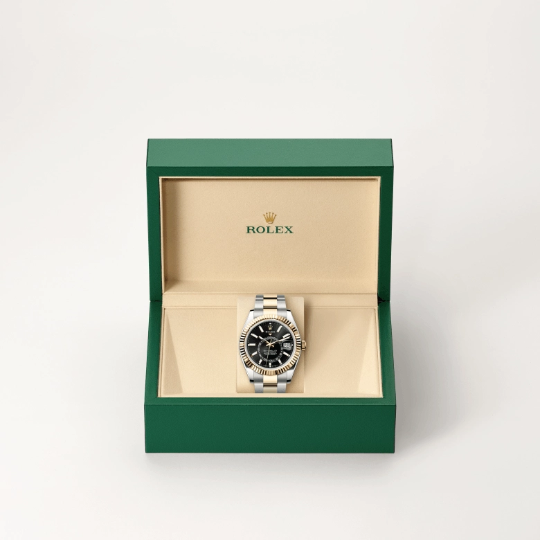 rolex sky-dweller in yellow rolesor, m336933-0003- kee hing hung