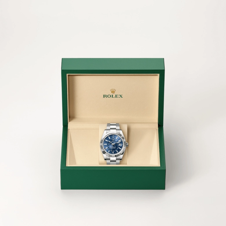 rolex sky-dweller in white rolesor, m336934-0005- kee hing hung