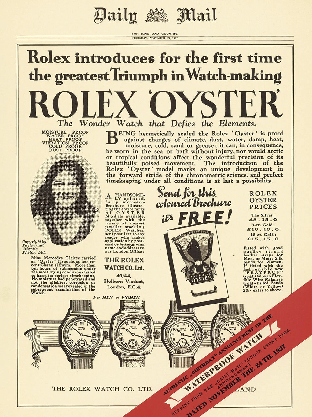 Rolex Oyster Story - Kee Hing Hung