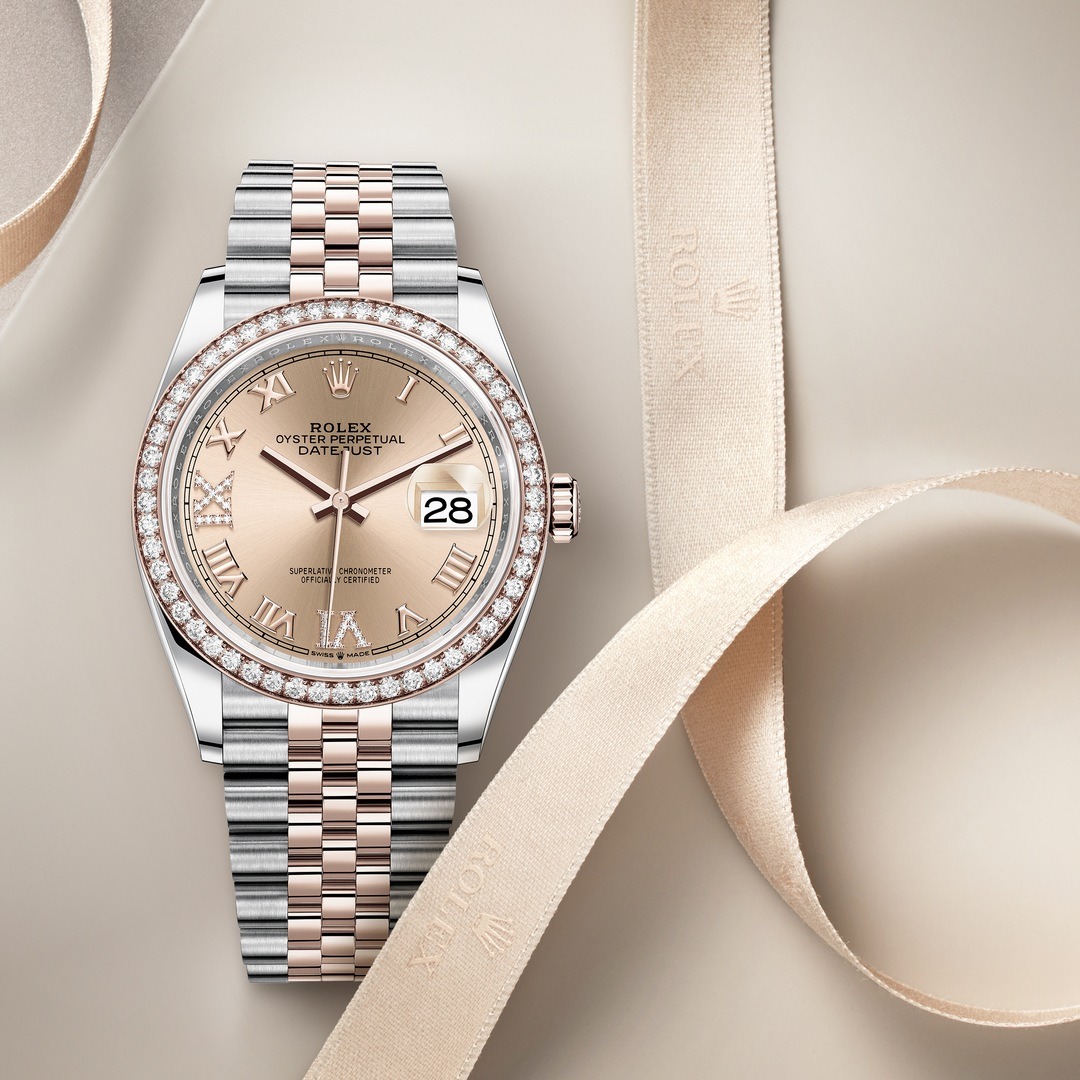 Rolex Oyster Perpetual Datejust 36 In Everose Rolesor - Kee Hing Hung