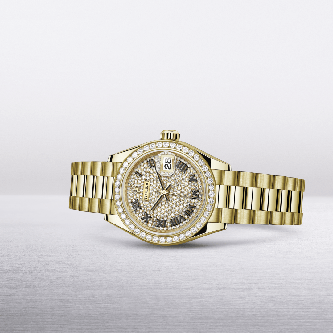 Rolex Oyster Perpetual Lady-Datejust in 18 ct yellow gold with diamonds - Kee Hing Hung