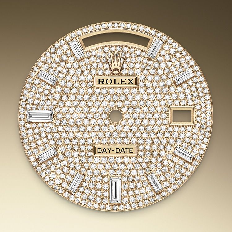 Rolex Day-Date 40 in yellow gold and diamonds - m228398tbr-0036 at Kee Hing Hung
