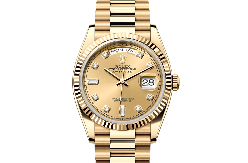 Rolex Day-Date 36 in yellow gold - m128238-0008 at Kee Hing Hung