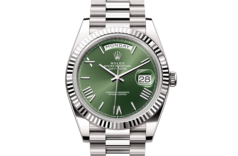 Rolex Day-Date 40 in white gold - m228239-0033 at Kee Hing Hung