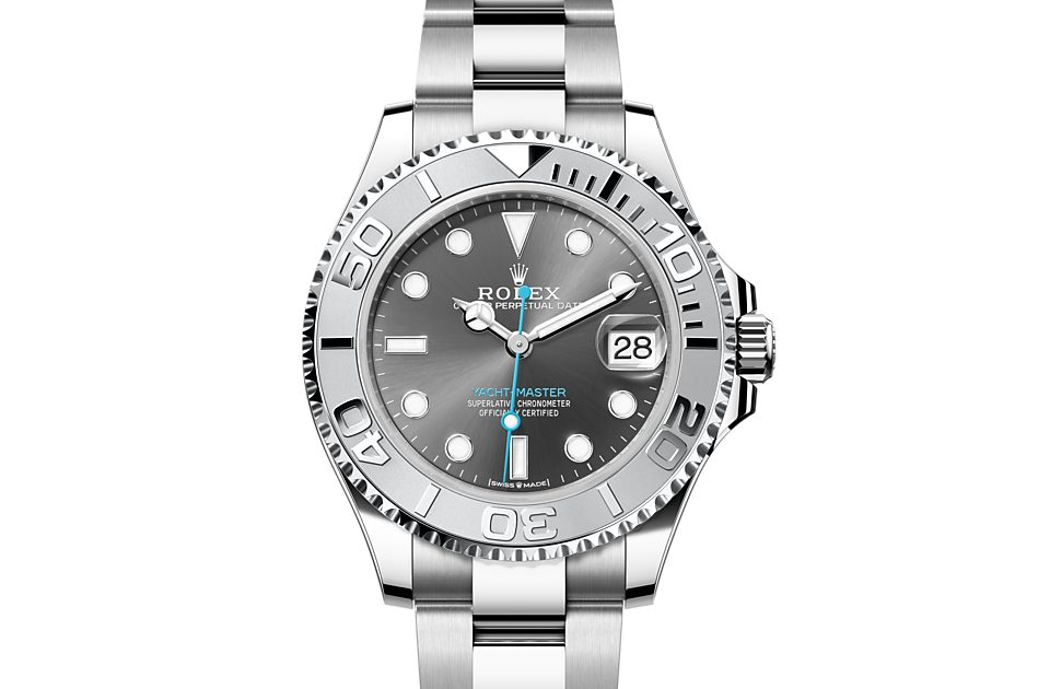 Rolex Yacht-Master 37 in Oystersteel and platinum - m268622-0002 at Kee Hing Hung
