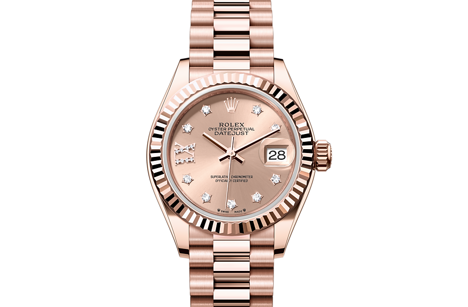 Rolex Lady-Datejust in Everose gold - m279175-0029 at Kee Hing Hung