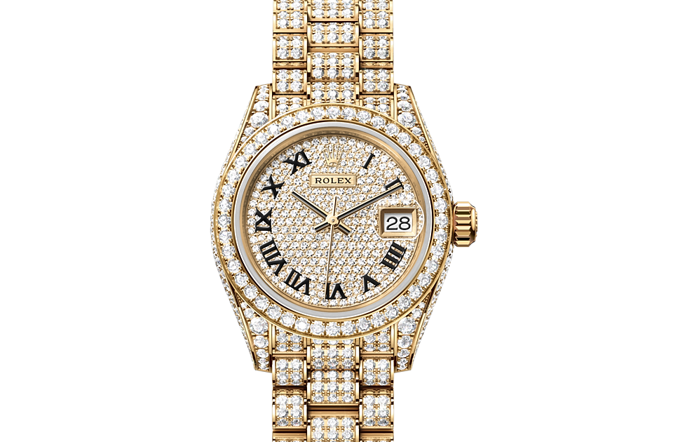Rolex Lady-Datejust in yellow gold and diamonds - m279458rbr-0001 at Kee Hing Hung