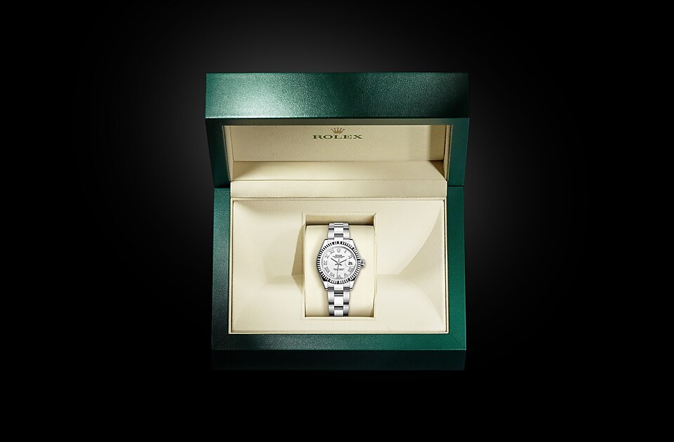 Rolex Lady-Datejust in Oystersteel and white gold - m279174-0020 at Kee Hing Hung