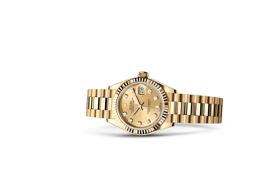 Rolex Lady-Datejust in yellow gold - m279178-0017 at Kee Hing Hung