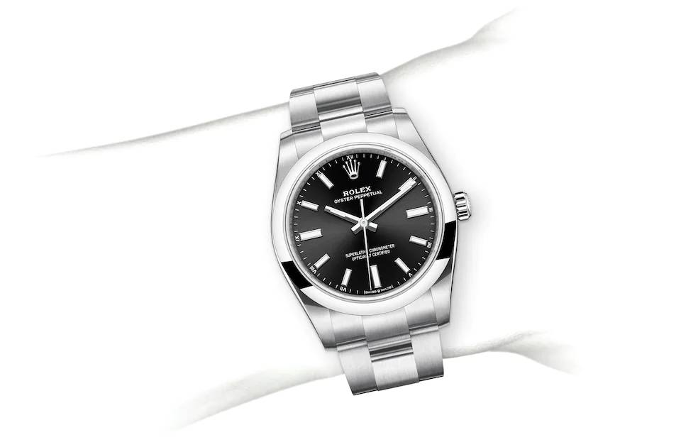 Rolex Oyster Perpetual 34 in Oystersteel - m124200-0002 at Kee Hing Hung