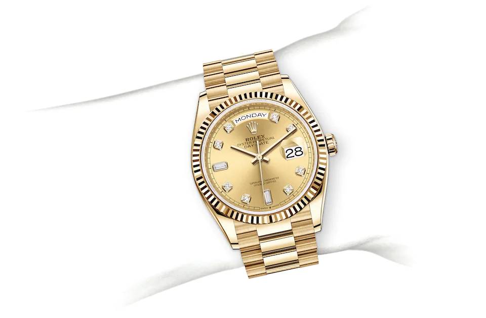 Rolex Day-Date 36 in yellow gold - m128238-0008 at Kee Hing Hung