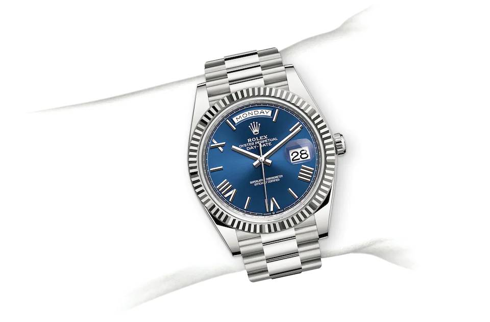 Rolex Day-Date 40 in white gold - m228239-0007 at Kee Hing Hung
