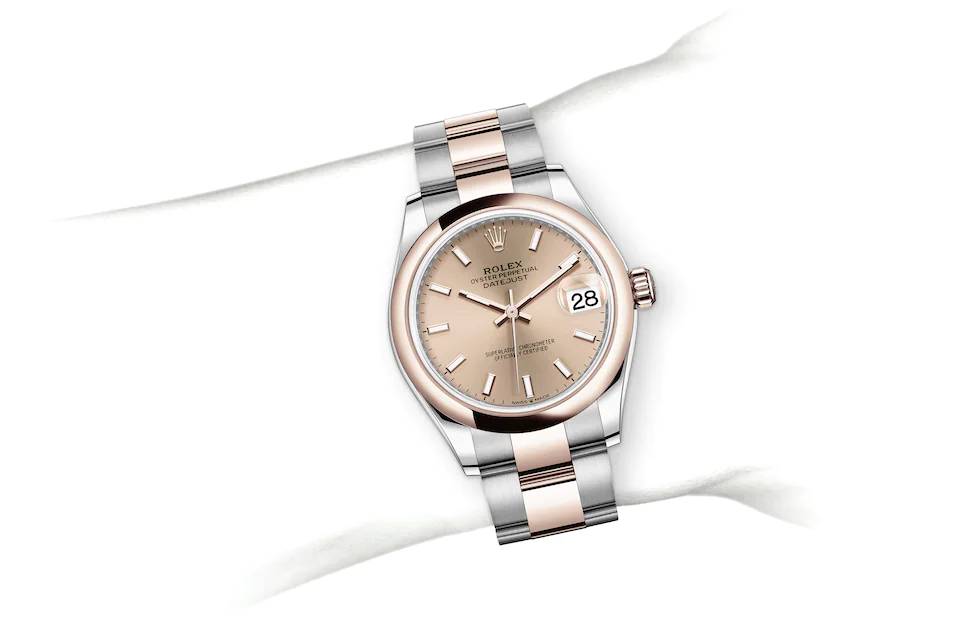 Rolex Datejust 31 in Oystersteel and Everose gold - m278241-0009 at Kee Hing Hung
