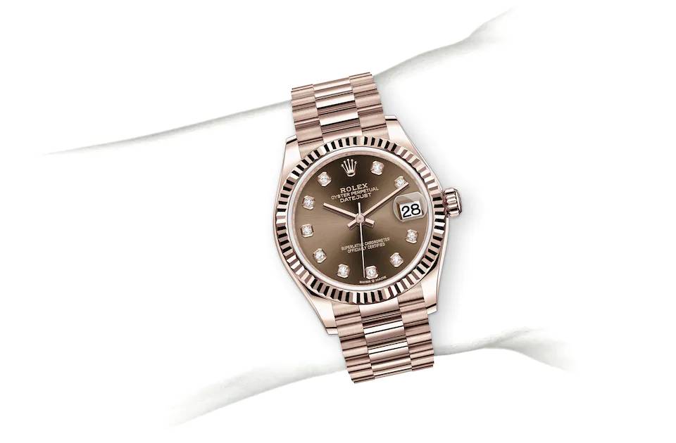 Rolex Datejust 31 in Everose gold - m278275-0010 at Kee Hing Hung