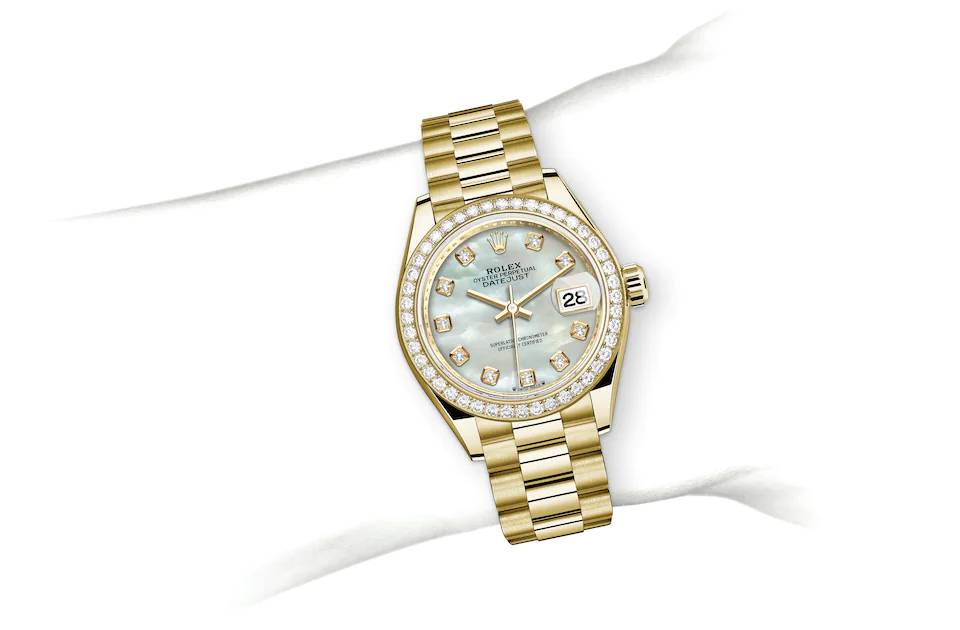 Rolex Lady-Datejust in yellow gold and diamonds - m279138rbr-0015 at Kee Hing Hung