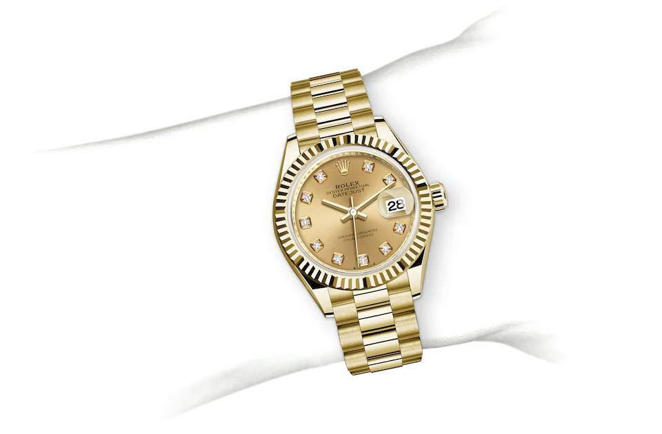 Rolex Lady-Datejust in yellow gold - m279178-0017 at Kee Hing Hung